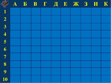 Морской бой сетка для игры