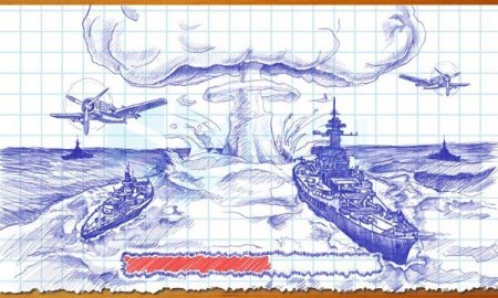 Морской бой рисунок