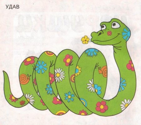 Удав рисунок