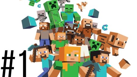 Minecraft на прозрачном фоне
