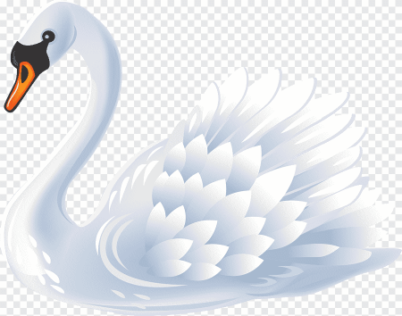 Лебеди мультяшные