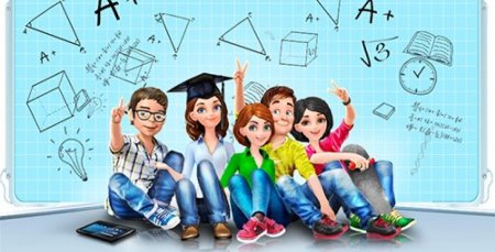 Группа студентов рисунок