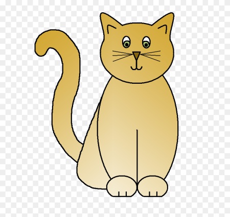 Кошка на прозрачном фоне