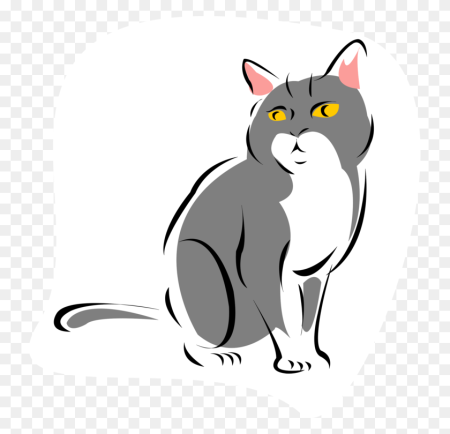 Кошка клипарт на прозрачном фоне