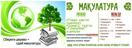 Акция по сбору макулатуры