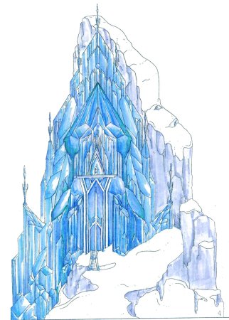 Снежный замок клипарт (41 фото)