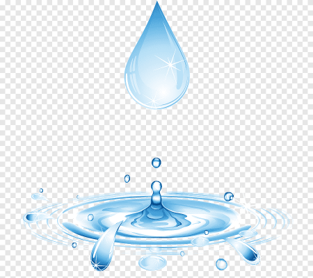 Капля воды на прозрачном фоне