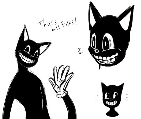 Мультяшный кот монстр