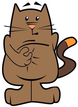 Котик мультяшный