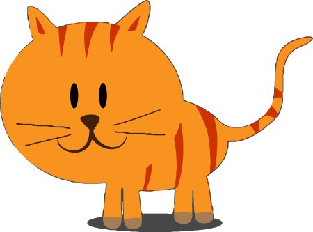 Рыжий кот мультяшный