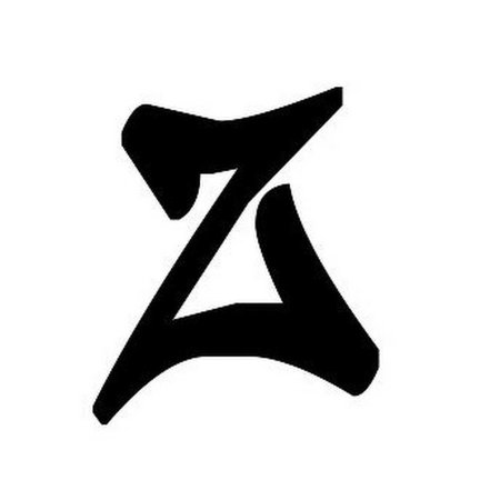 Буква z шрифт