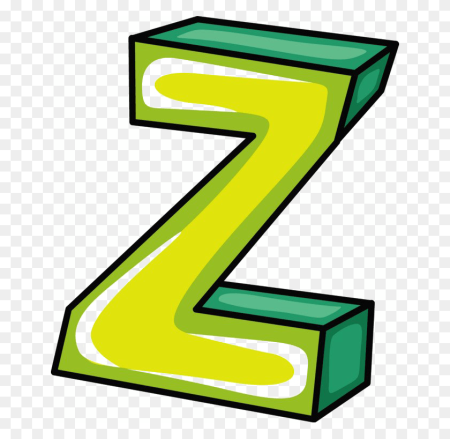 Буква z кистью