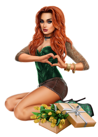 Девушки 3д и Рисованные