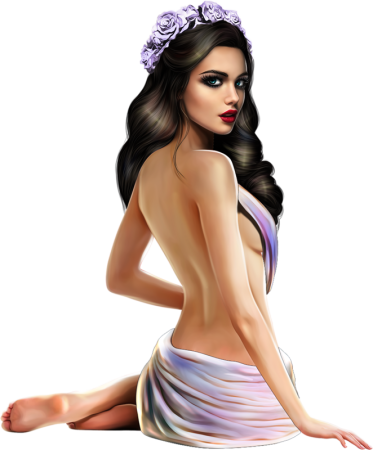 Рисованные девушки 3d Графика