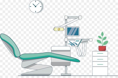 Стоматологическое кресло вектор