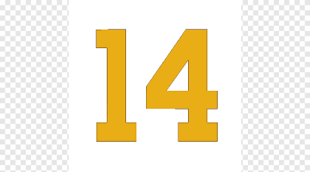 Цифра 14 шаблон