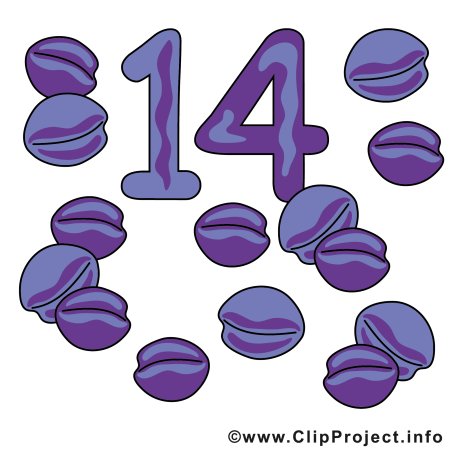 Число 14 для детей
