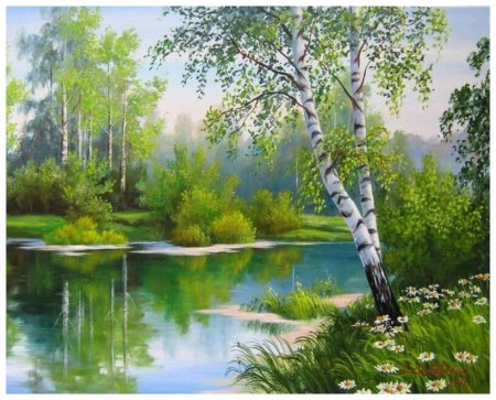Художник Самарская Елена Михайловна березы
