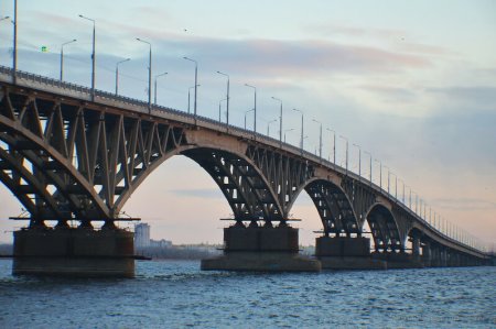 Мост Саратов Энгельс вектор