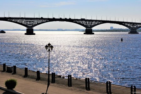 Волга мост Саратов Энгельс