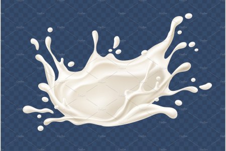 Корона из капель молока