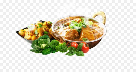 Блюда русской кухни на белом фоне