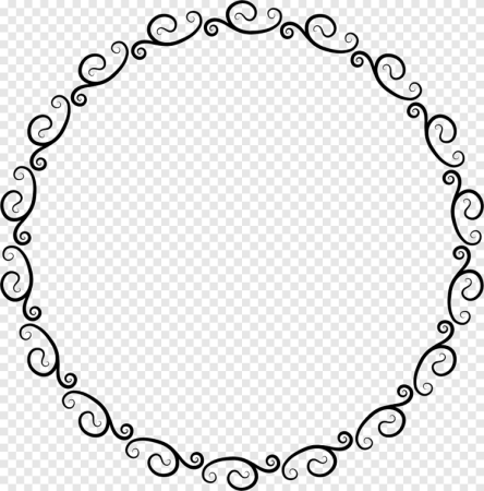 Круглая Узорная рамка