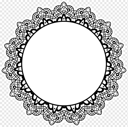 Круглая ажурная рамка