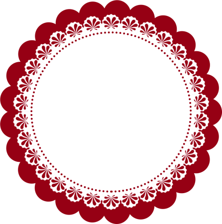 Круглая ажурная рамка