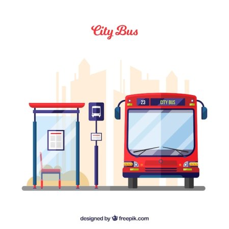 Автобусная остановка вектор