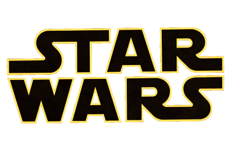Надпись Star Wars на прозрачном фоне