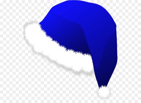 Новогодний колпак голубой