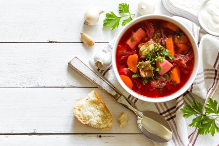 Баннеры для столовой с блюдами