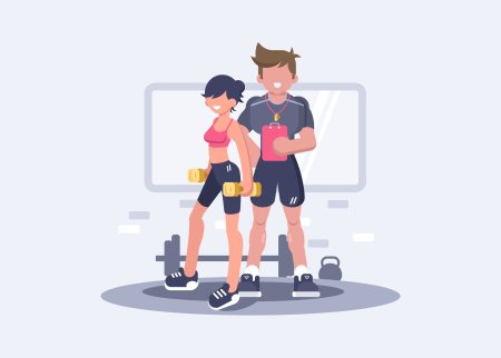 Фитнес иллюстрации