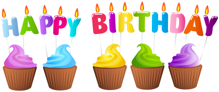 Happy Birthday на прозрачном фоне