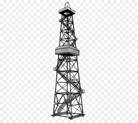 Нефтяная буровая вышка вектор