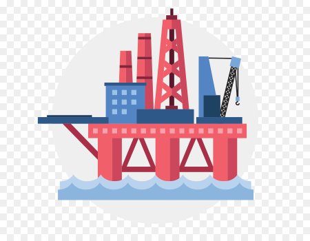 Нефтяная буровая вышка вектор