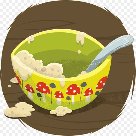 Миска каши вектор