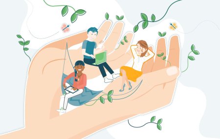 Поддержка иллюстрация