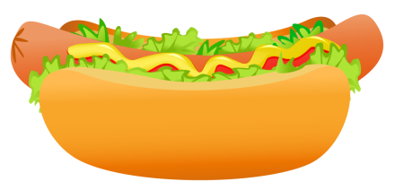Хот дог нарисованный