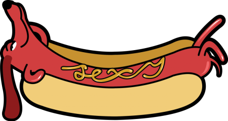 Хот дог нарисованный