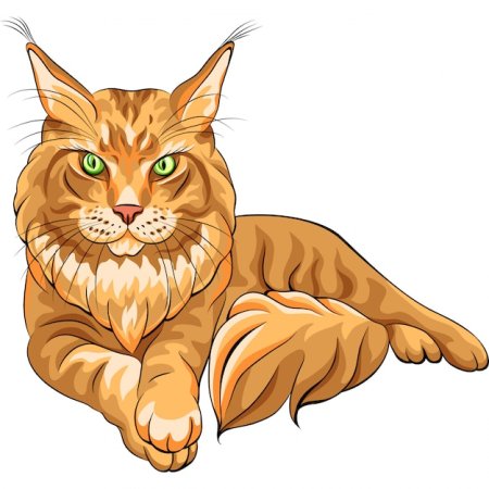 Мультяшный кот Мейн кун
