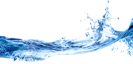 Вода на белом фоне