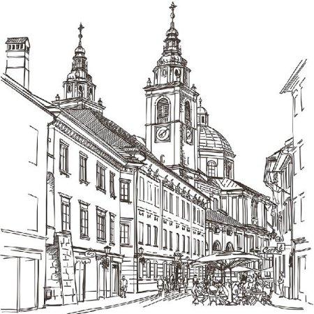 Город карандашом