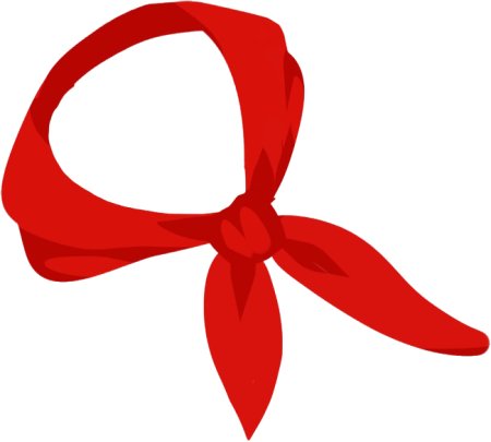 Прозрачный Пионерский галстук