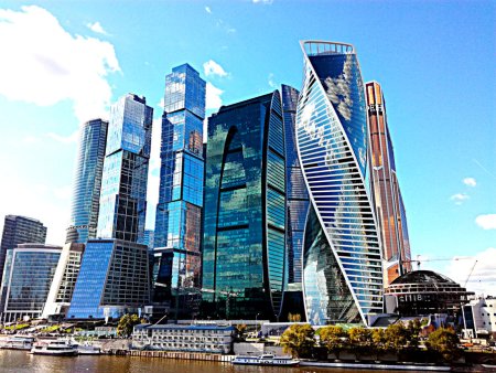 Городской пейзаж Москва Сити