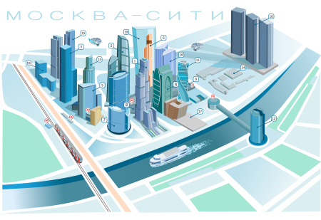 Макет Москва Сити