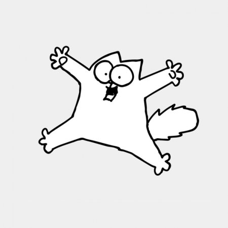 Стикеры кот Саймон