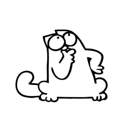 Кот Саймон радуется