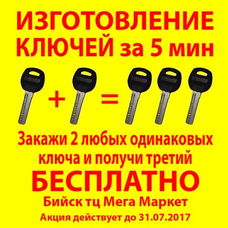 Визитка по изготовлению ключей